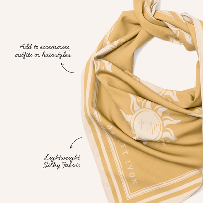 Sun Motif Scarf (Yellow)