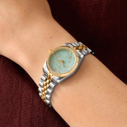 Belgravia 30 Aqua Zodiac Watch (Gold/Silver)