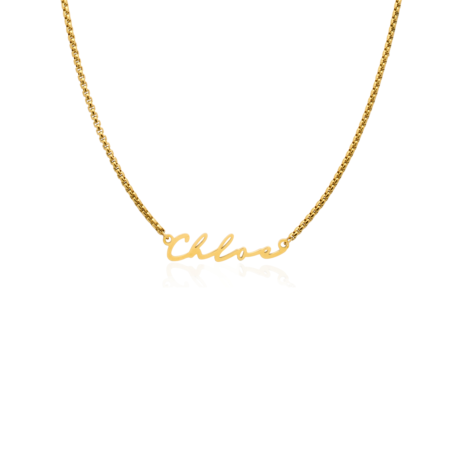 Signature Name Necklace - Gold