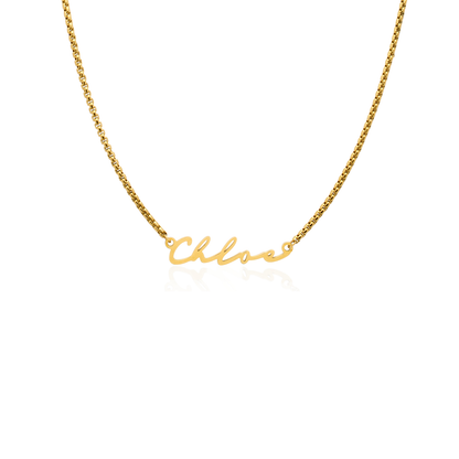 Signature Name Necklace - Gold