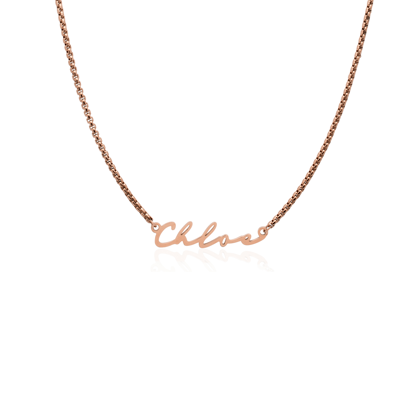 Signature Name Necklace - Rose Gold