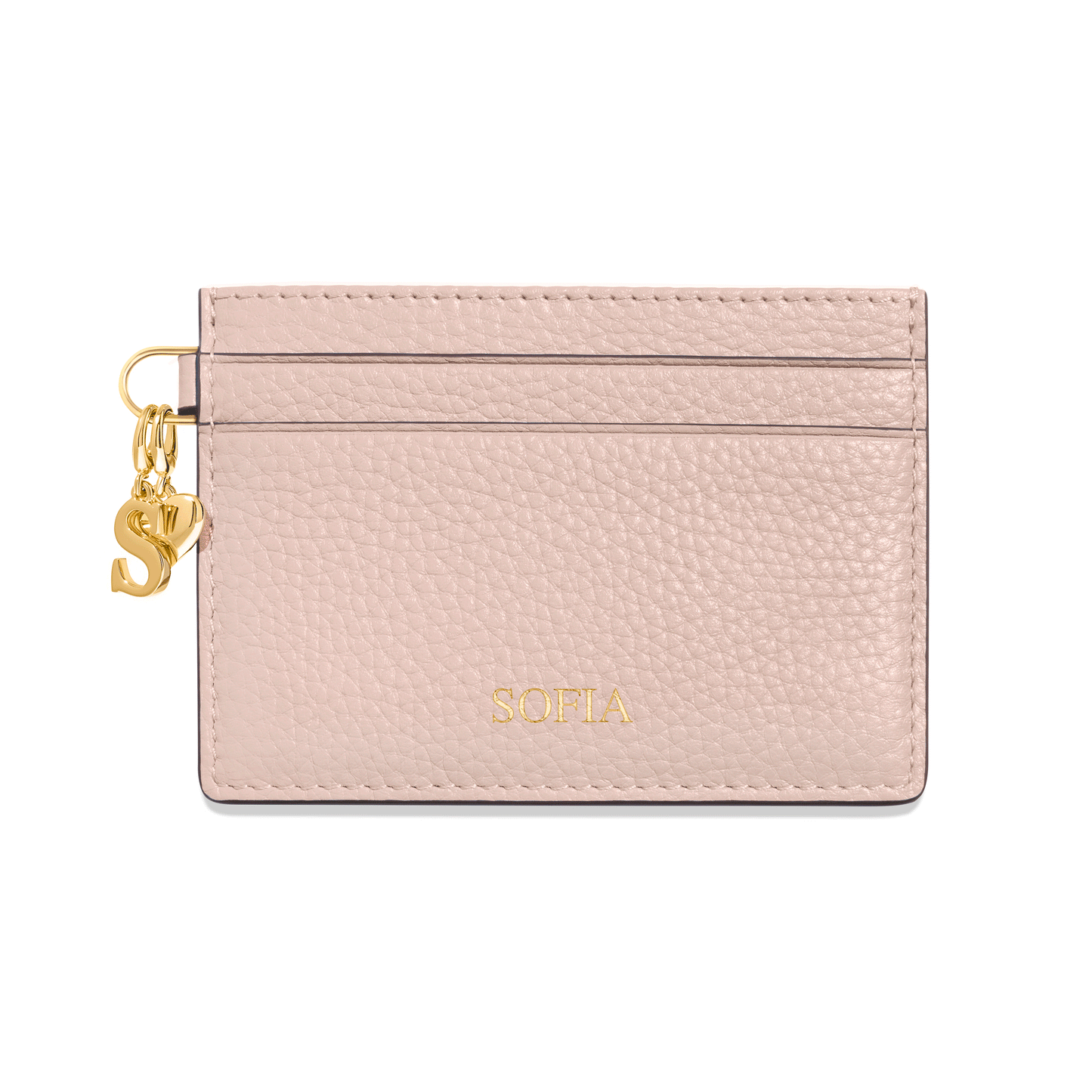 Leather Card Holder (Blush Nude)