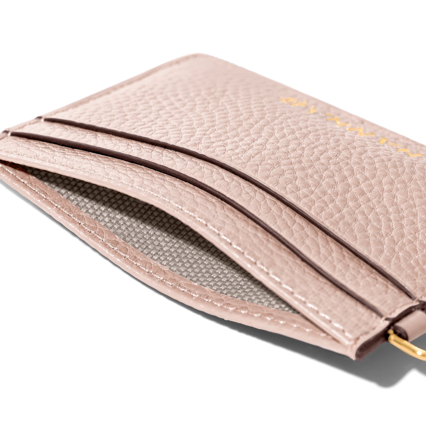 Leather Card Holder (Blush Nude)