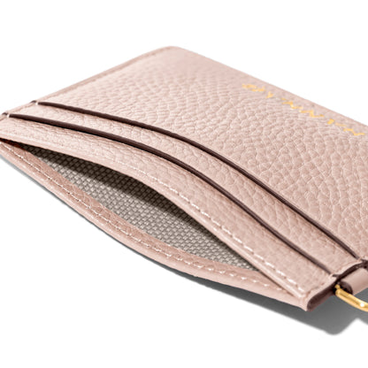Leather Card Holder (Blush Nude)