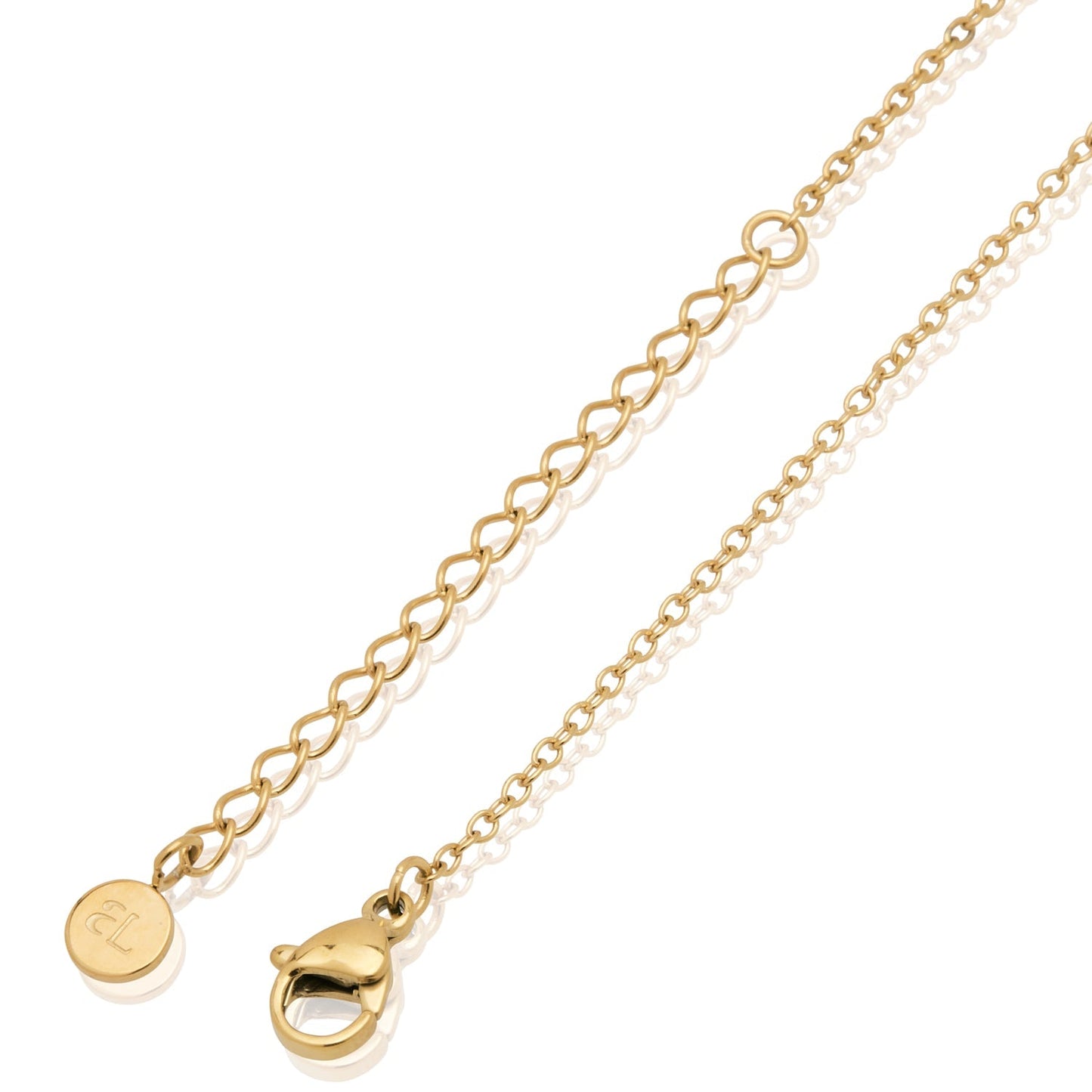 Crystal Signature Name Necklace (Gold)