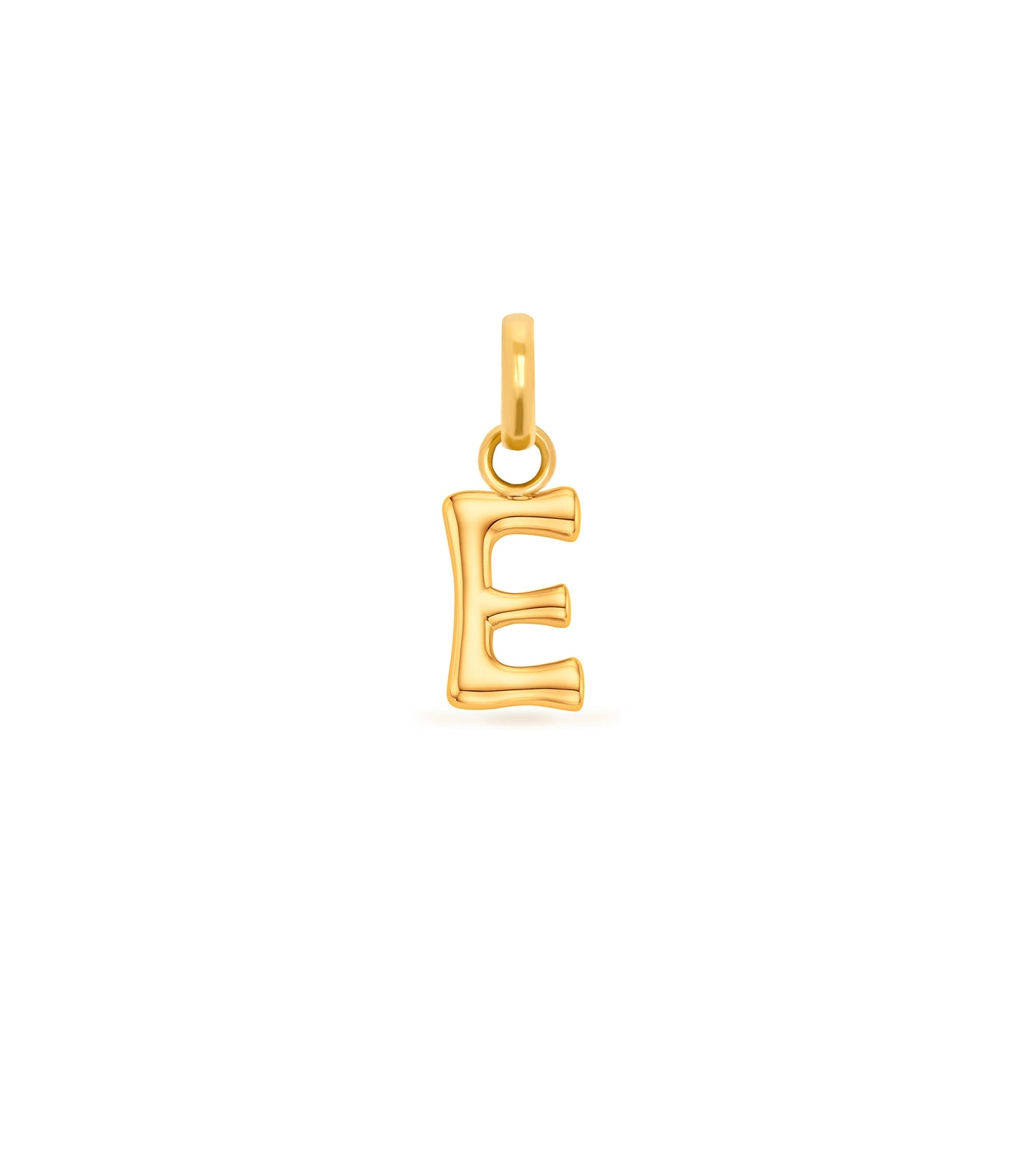 Mini Molten Initial Pendant (Gold)