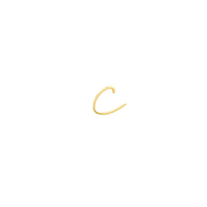 Signature Initial Stud Earring (Gold)