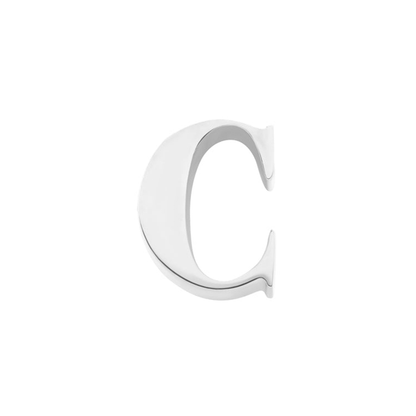 Initial Necklace Charm (Silver)