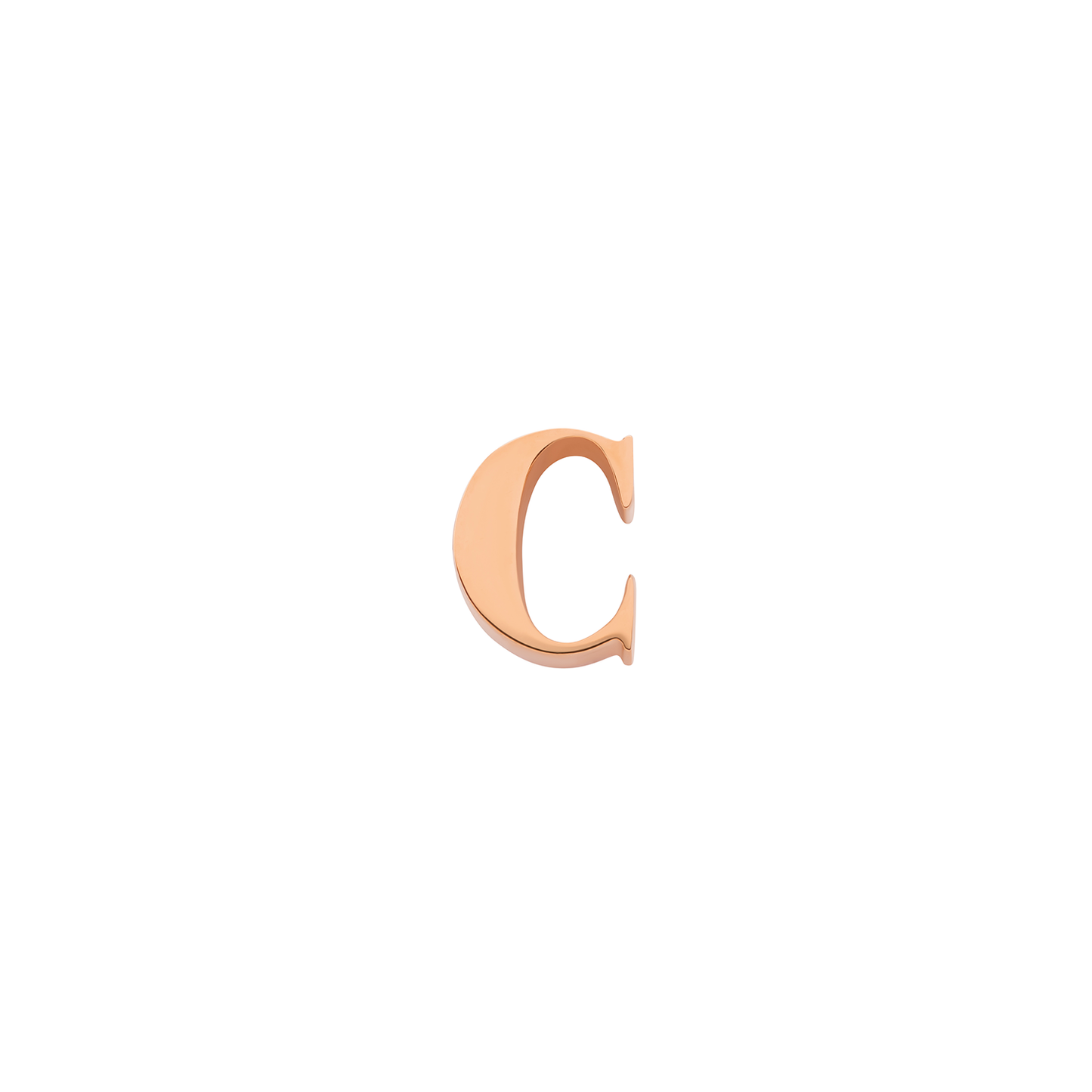 Made Mine Charms - Didot Initial Charm (Rose Gold)