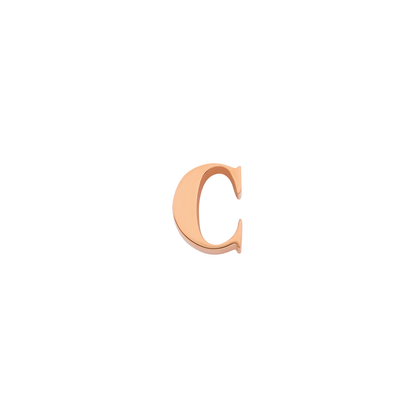 Made Mine Charms - Didot Initial Charm (Rose Gold)
