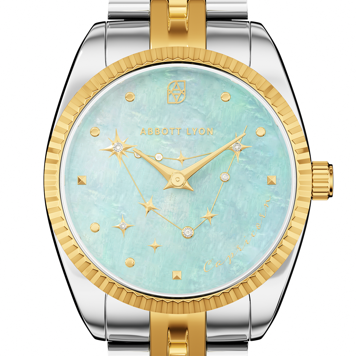 Belgravia 30 Aqua Zodiac Watch (Gold/Silver)