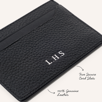 Leather Card Holder (Black)