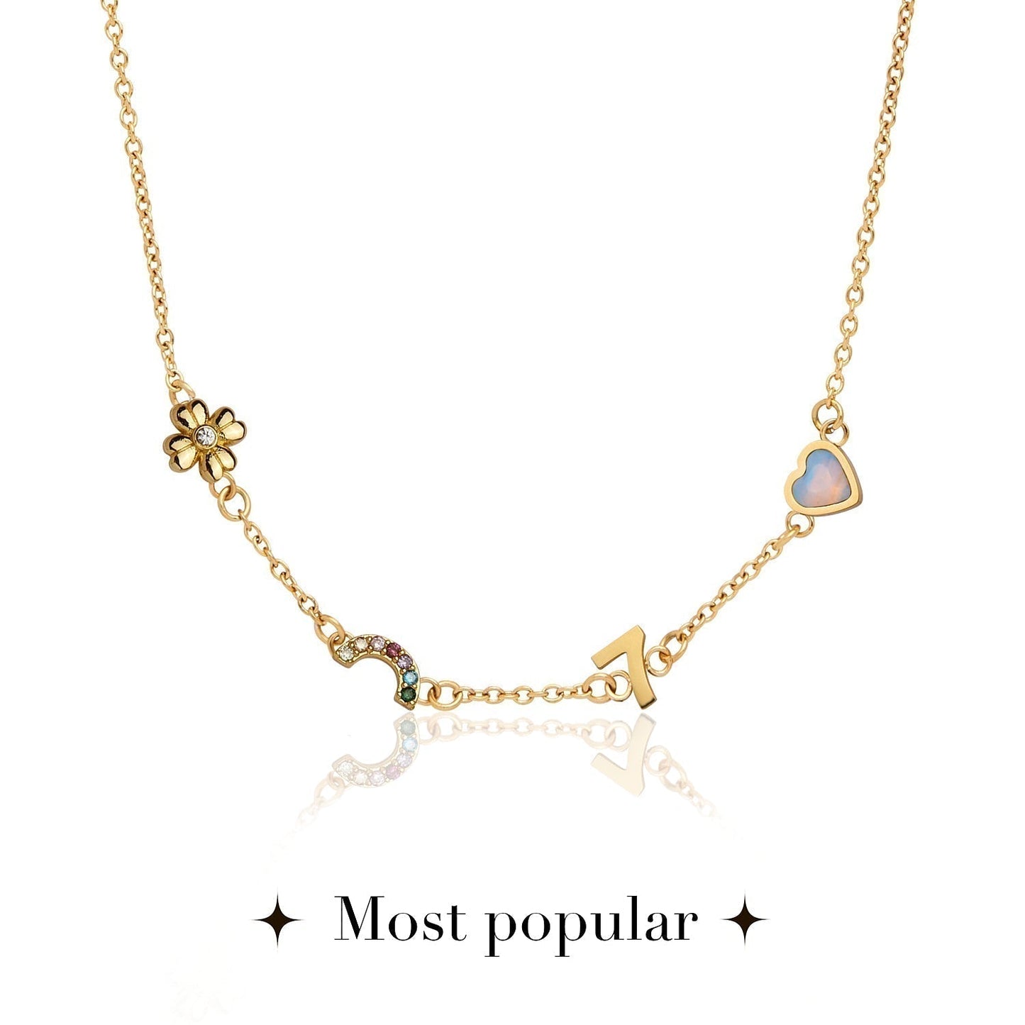 Made Mine Charm Necklace (Gold)