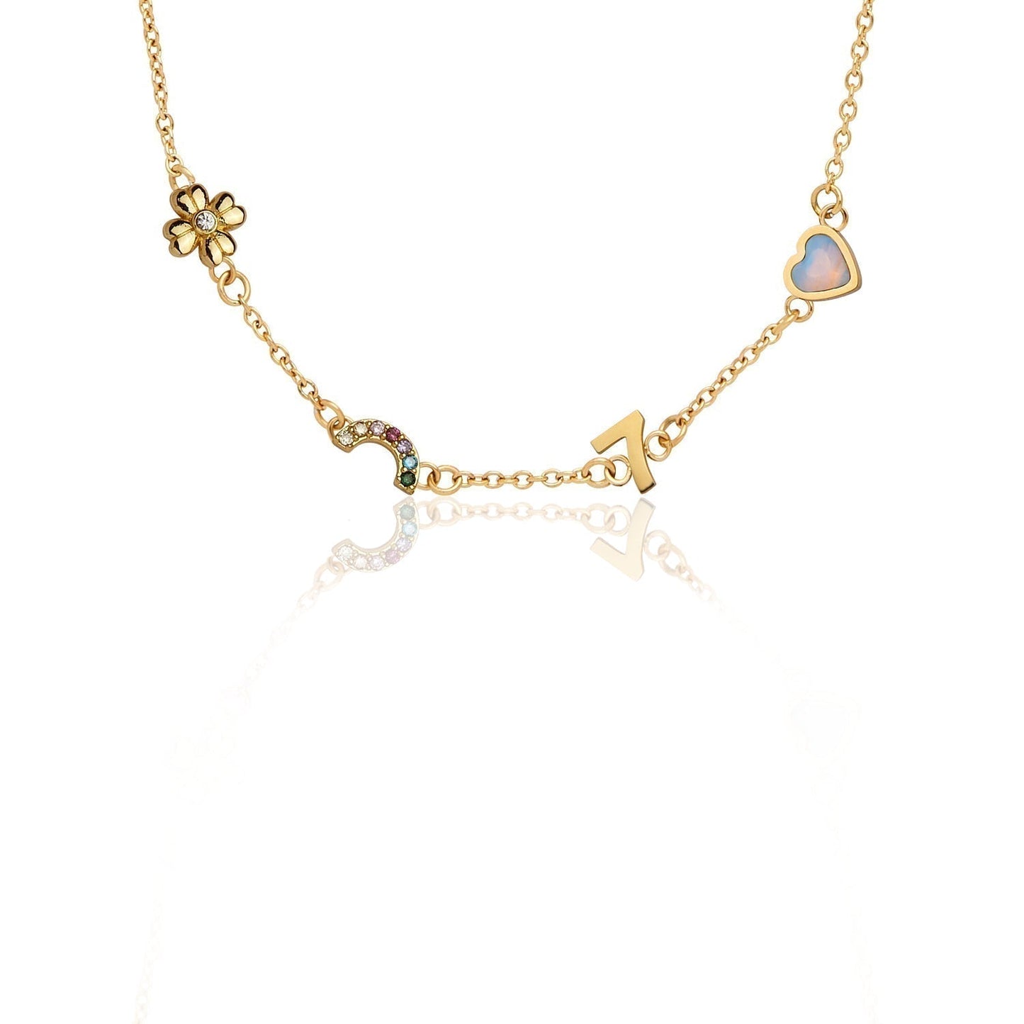 Made Mine Charm Necklace (Gold)