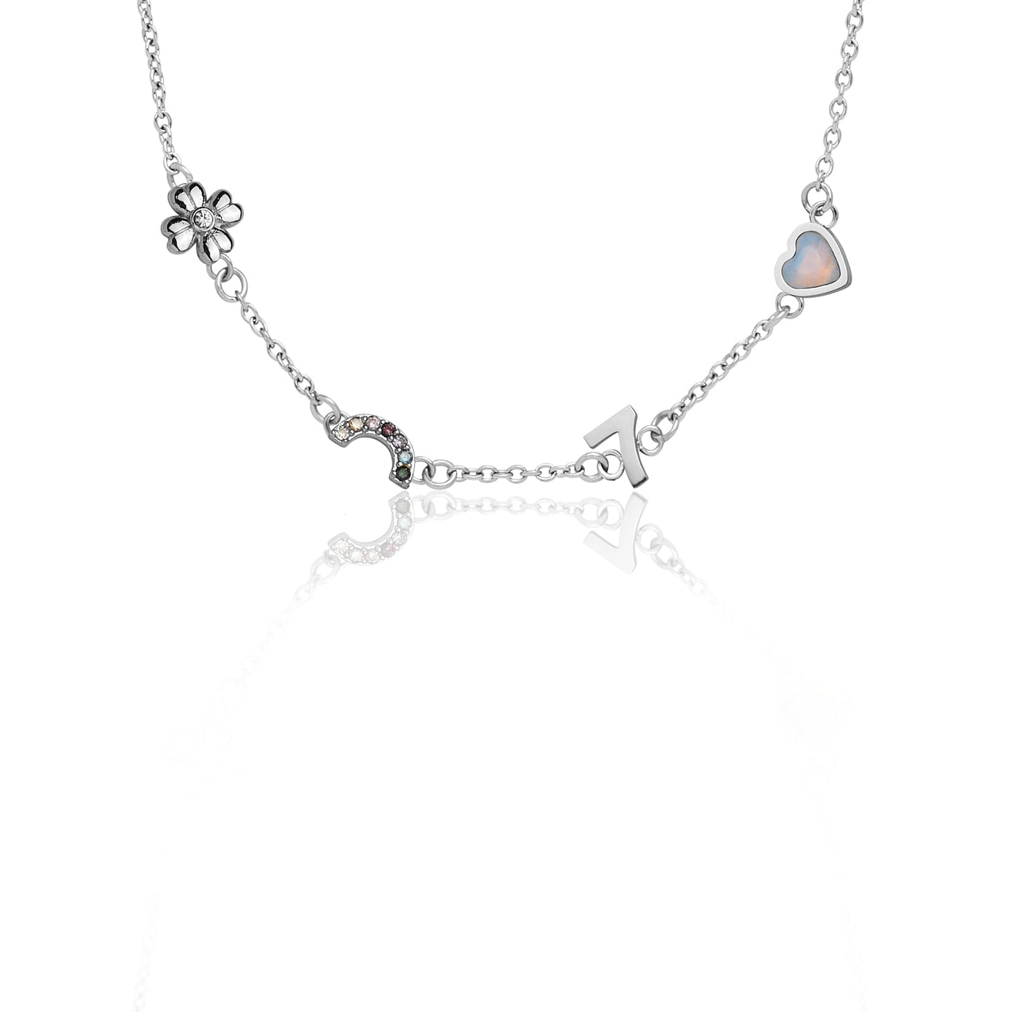 Made Mine Charm Necklace (Silver)