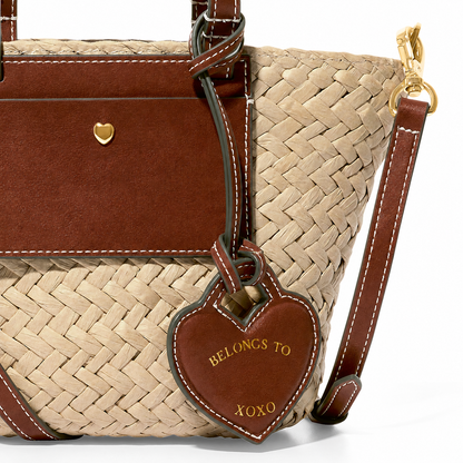 Kid's Raffia Structured Bag (Natural)