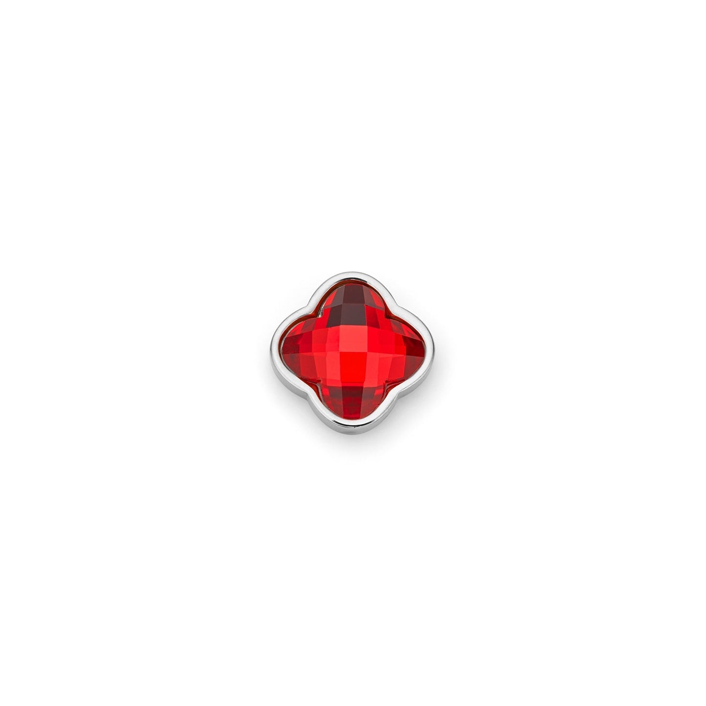 Clover Charms - Birthstone (Silver)