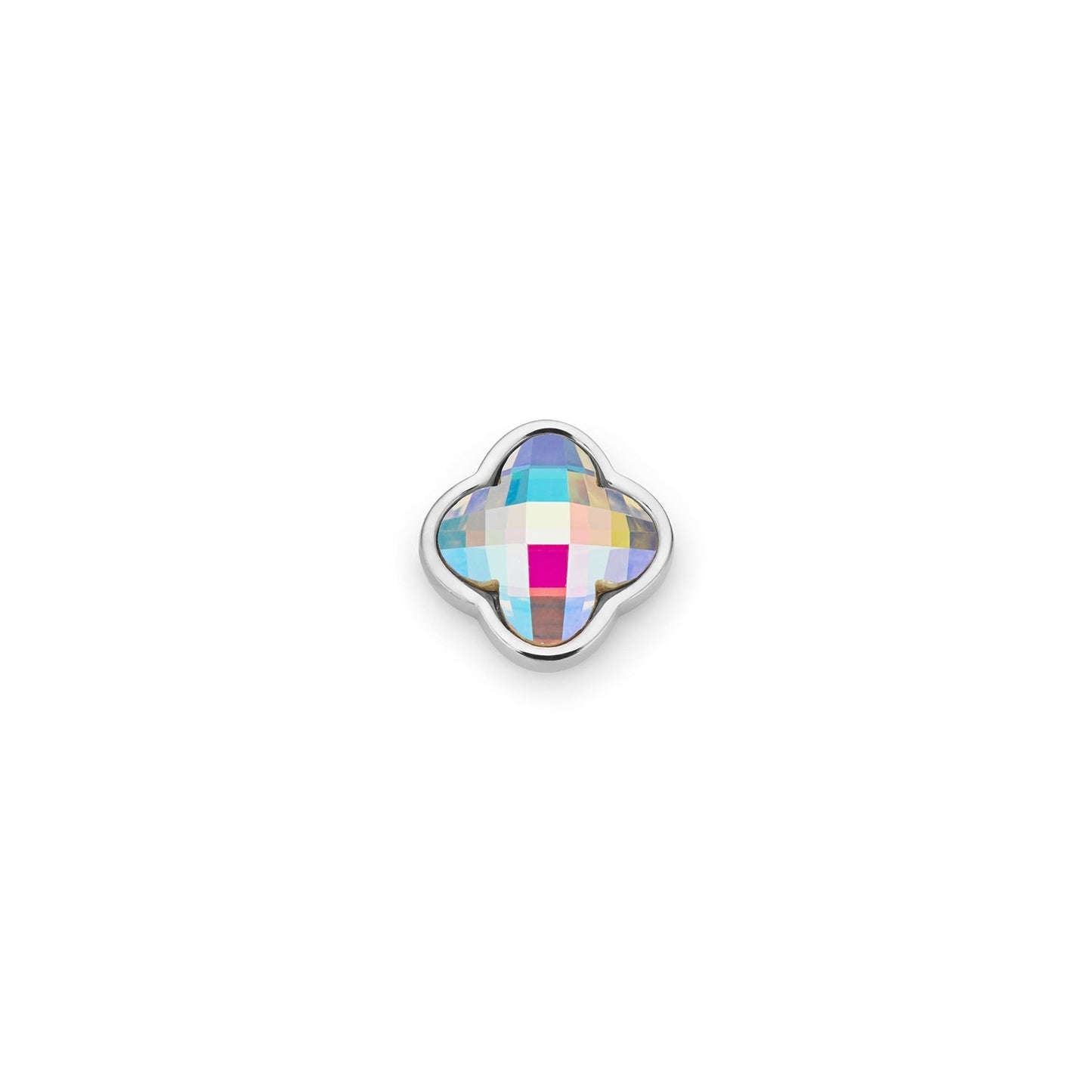 Clover Charms - Birthstone (Silver)