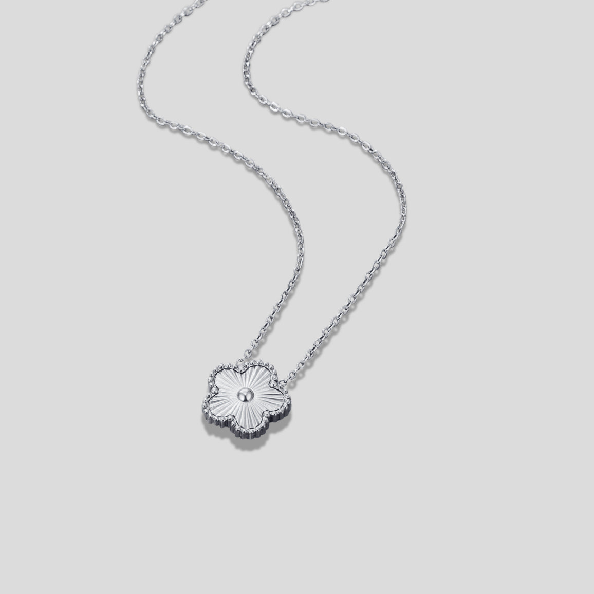 Silver Clover Necklace