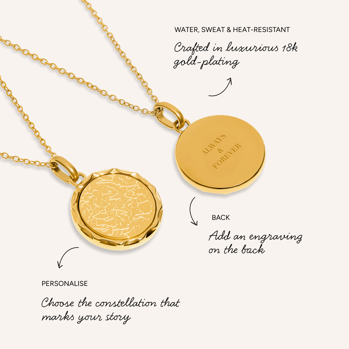 Coin Constellation Necklace (Gold)