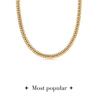 Curb Chain Necklace (Gold)