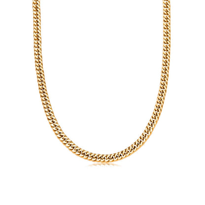 Curb Chain Necklace (Gold)
