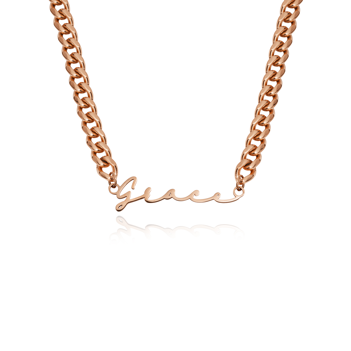 Signature Name Necklace - Rose Gold