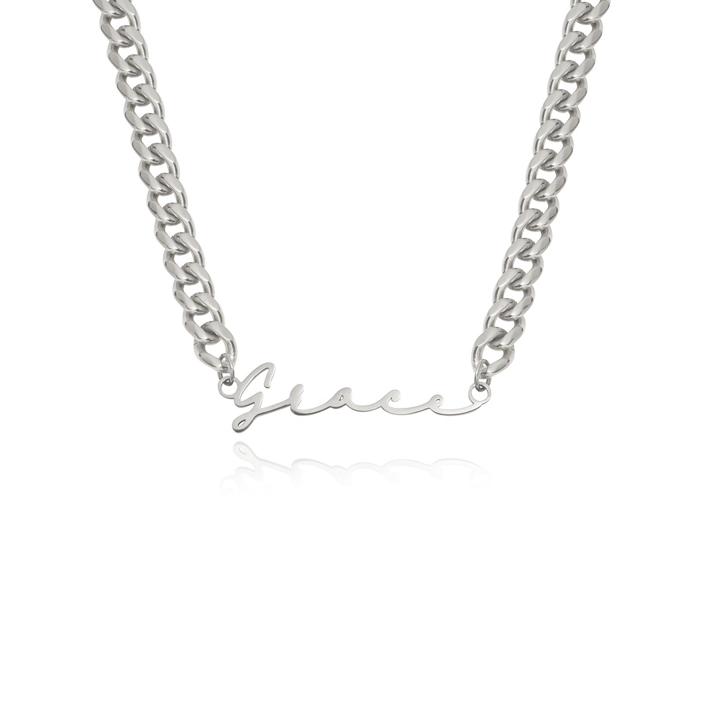 Signature Name Necklace (Silver)
