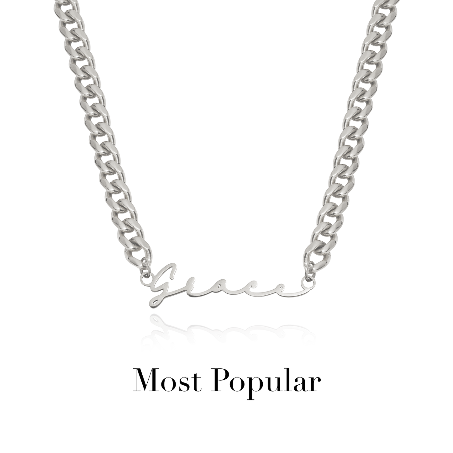 Signature Name Necklace (Silver)