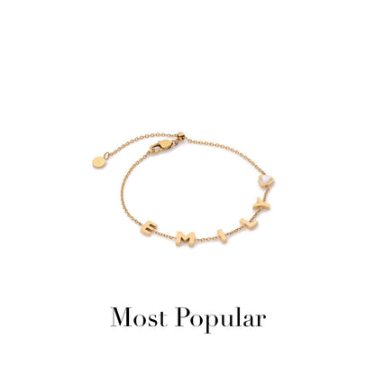 Made Mine Name Bracelet - Gold