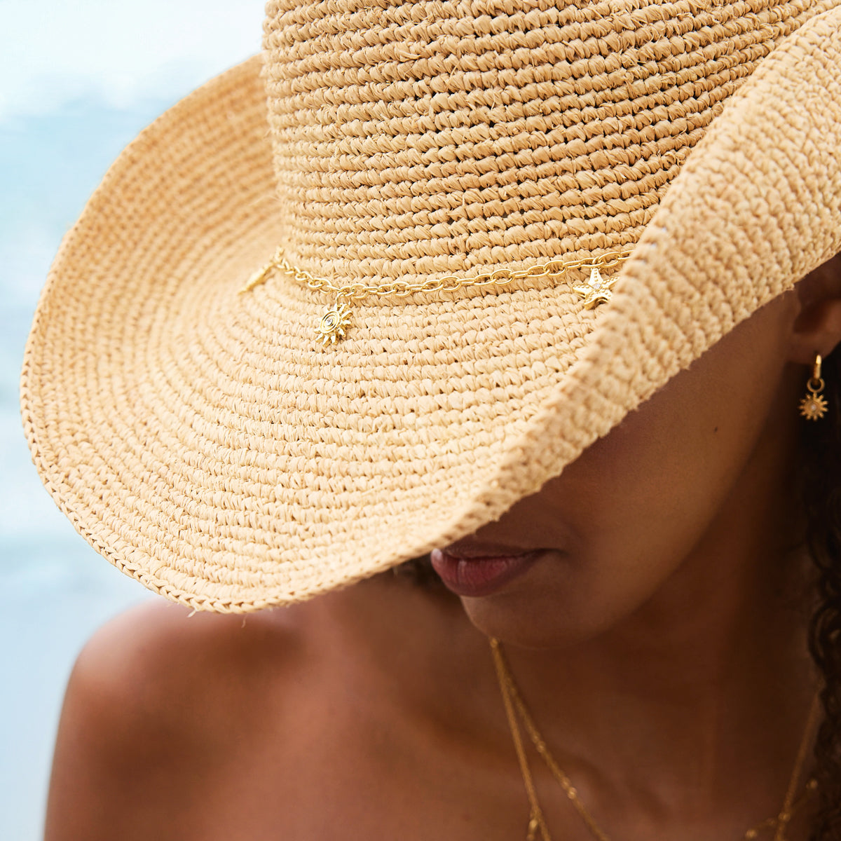 Summer Icon Hat Chain (Gold)