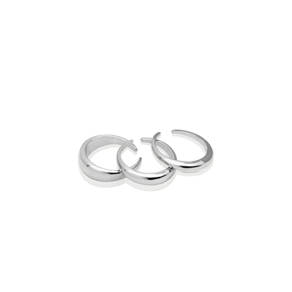 Domed Ring Stack (Silver)