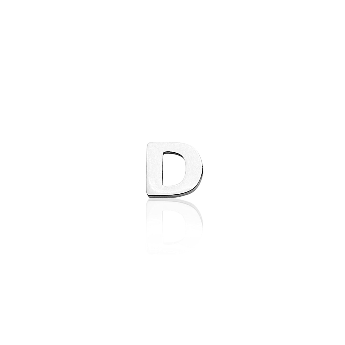 Made Mine Charms - Block Initial Charm (Silver)