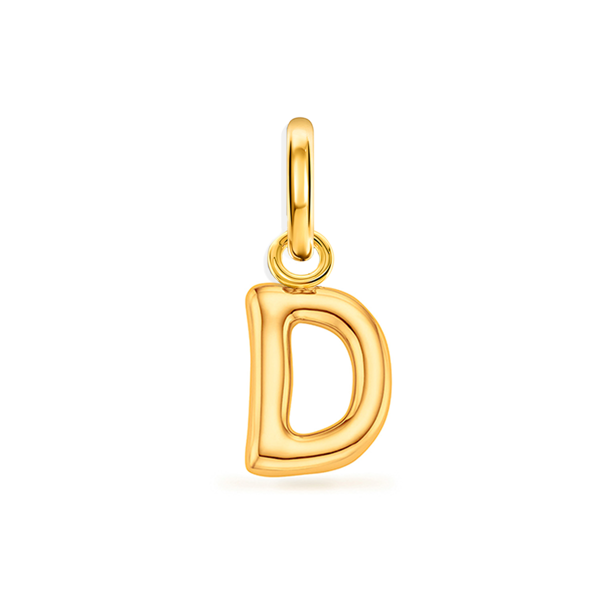 Large Molten Initial Accessories Charm (Gold)