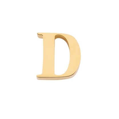 Initial Necklace Charm (Gold)