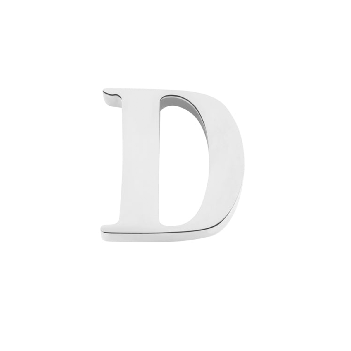 Initial Necklace Charm (Silver)