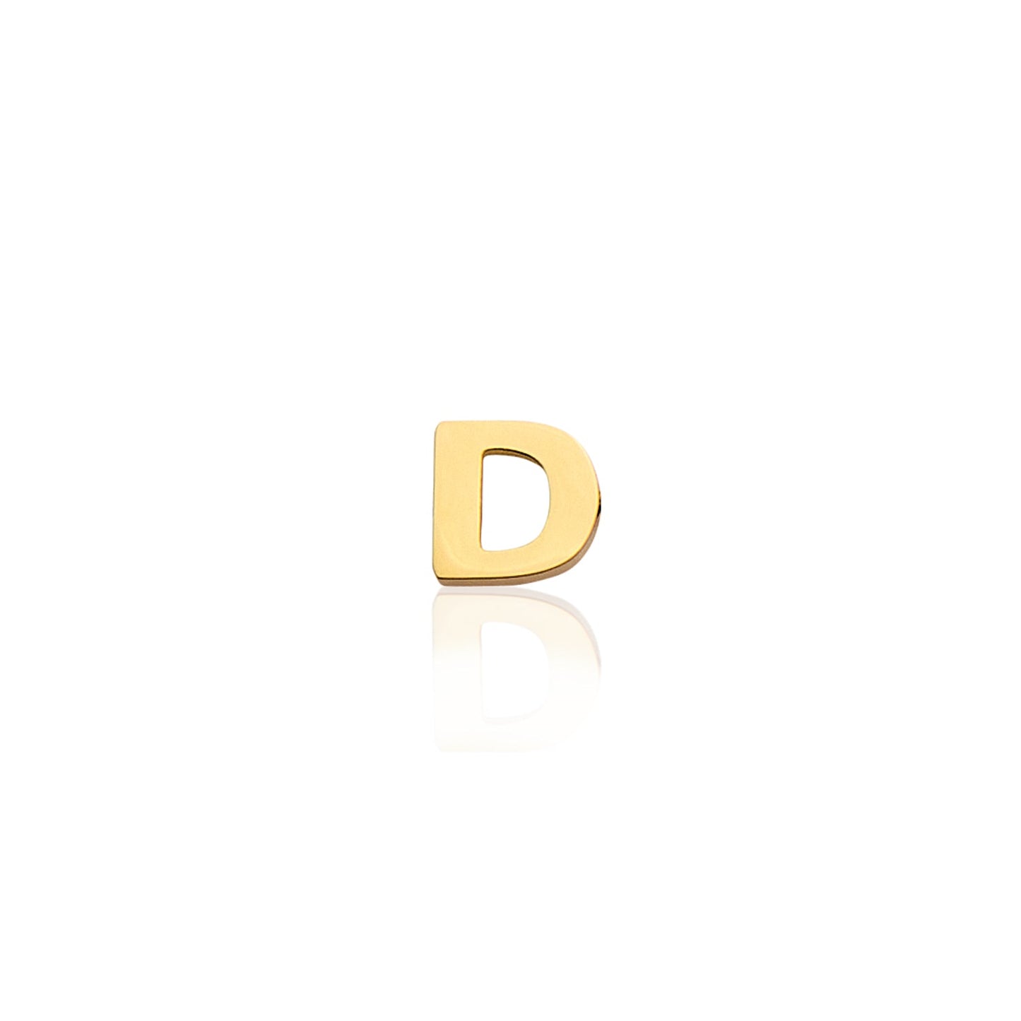 Made Mine Mini Letter Sphere Chain Necklace (Gold)