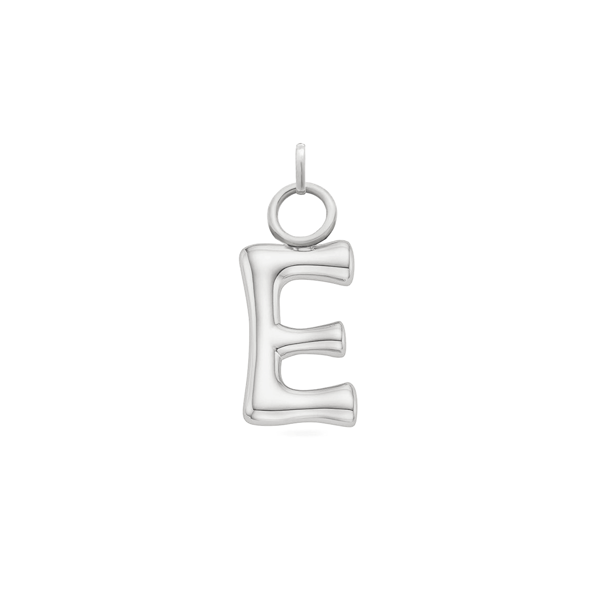 Mini Molten Initial Charm (Silver)