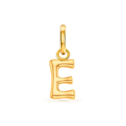 Large Molten Initial Accessories Charm (Gold)