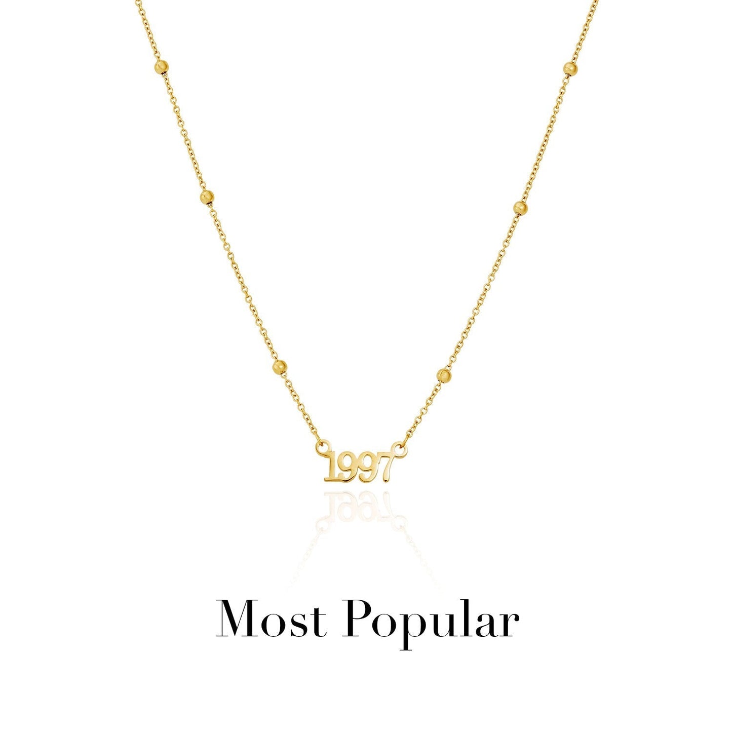 Editorial Date Necklace (Gold)