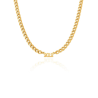 Editorial Date Necklace (Gold)