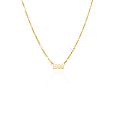 Editorial Date Necklace (Gold)