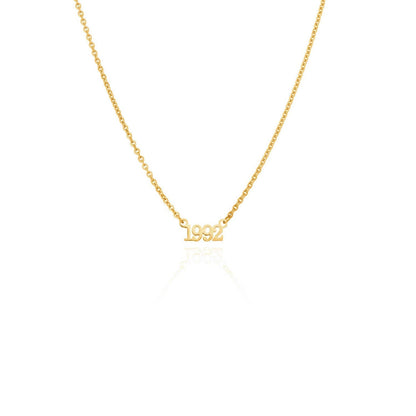 Editorial Date Necklace (Gold)