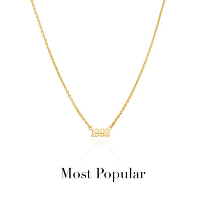 Editorial Date Necklace (Gold)