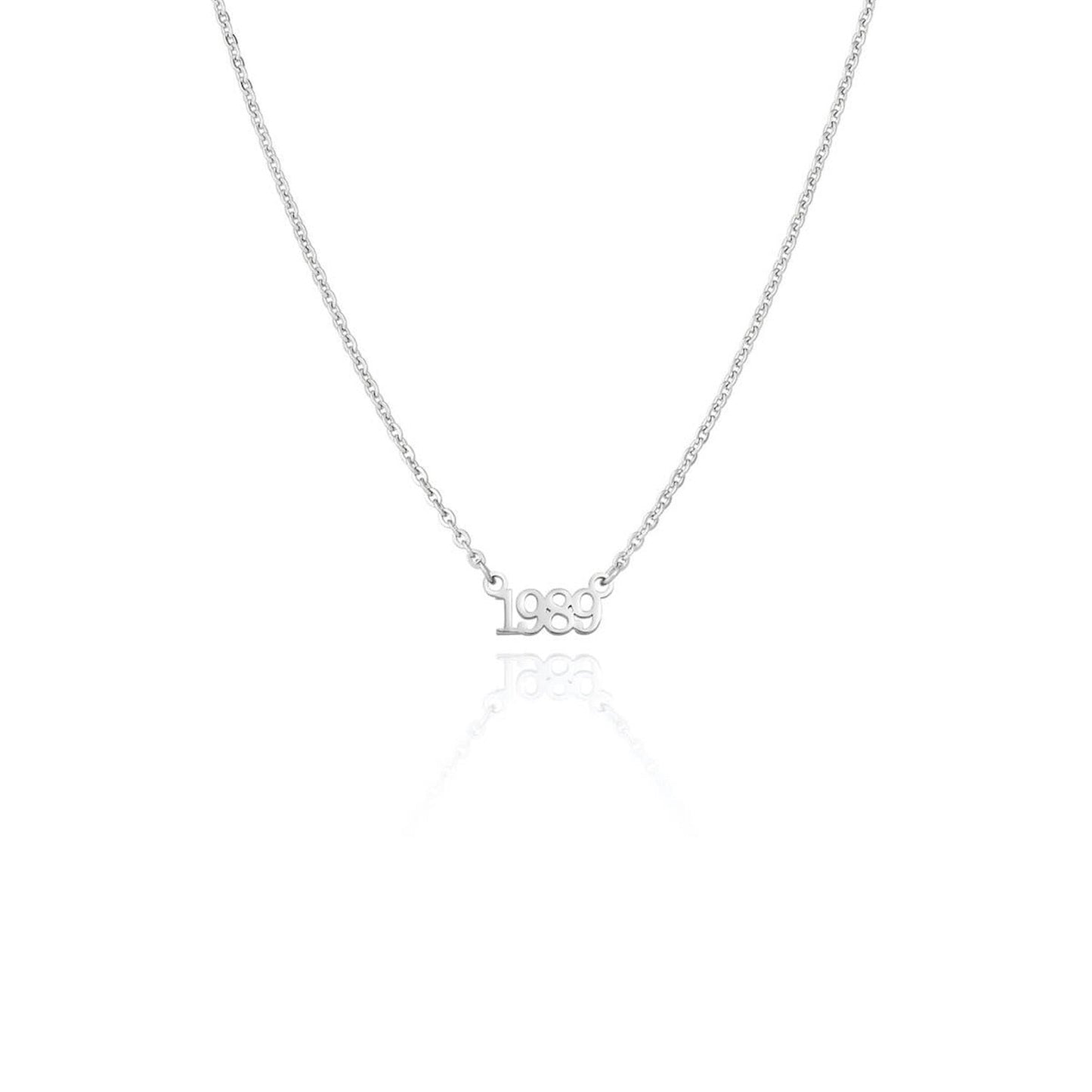 Editorial Date Necklace (Silver)