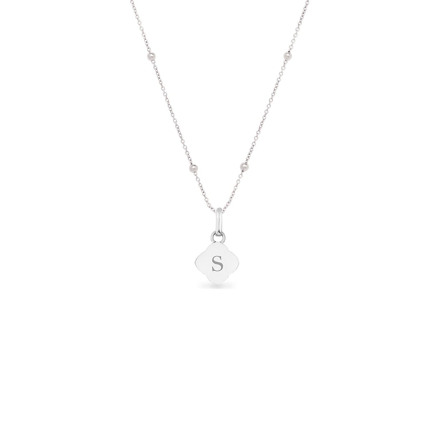 Pearl Clover Necklace (Silver)