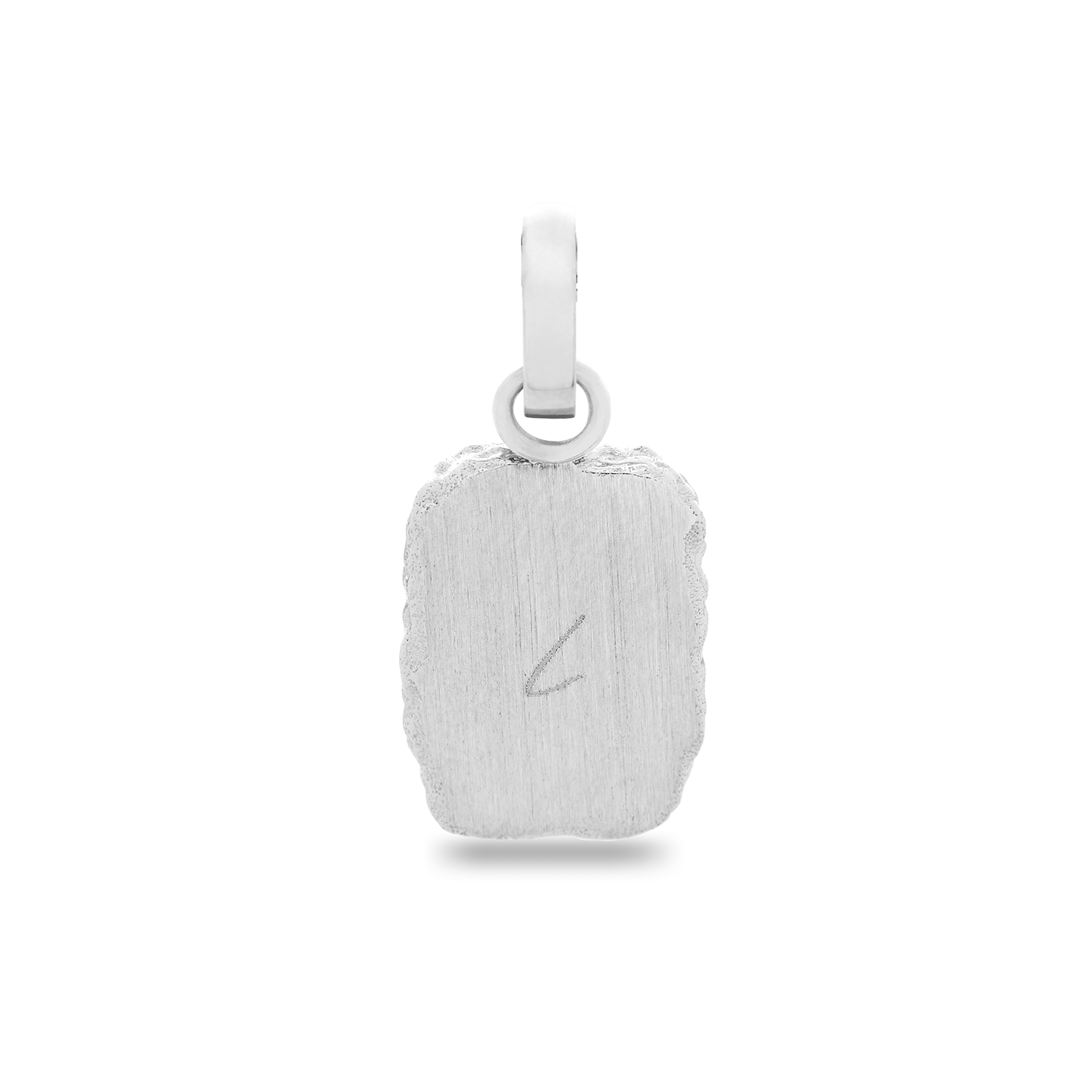 Molten Edge Tag Pendant (Silver)