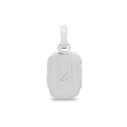 Molten Edge Tag Pendant (Silver)