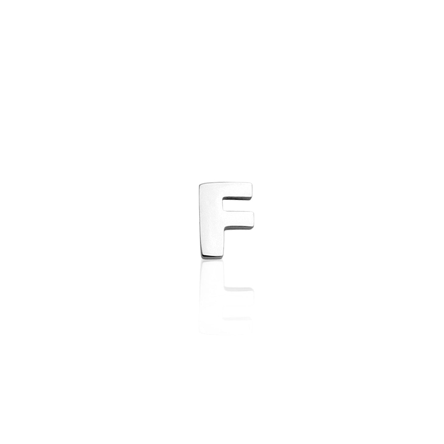 Made Mine Charms - Block Initial Charm (Silver)