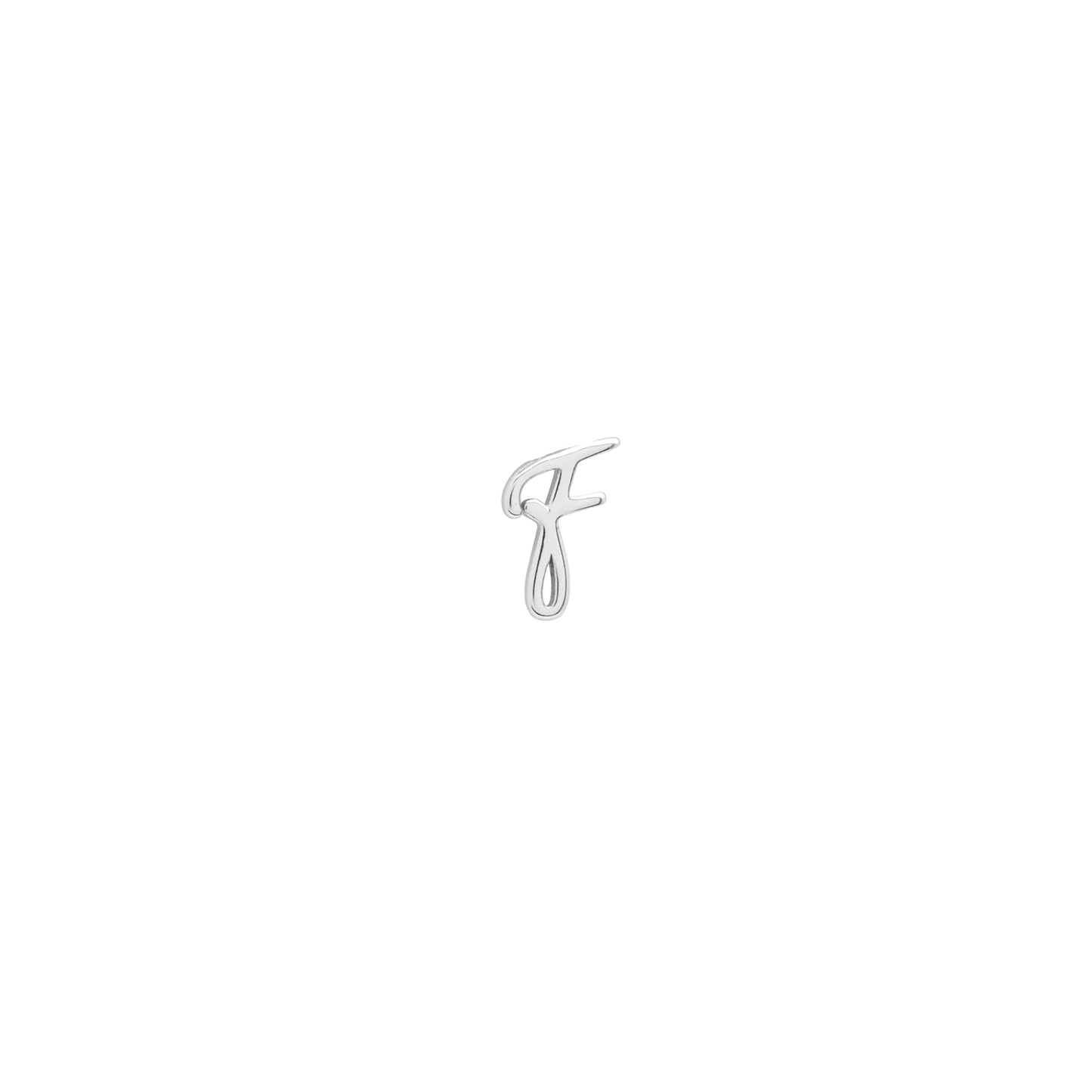 Made Mine Script Letter Bracelet (Silver) - TT
